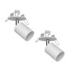 ledscom.de Waika Recessed Ceiling Light Swivelling White Matt Round 80