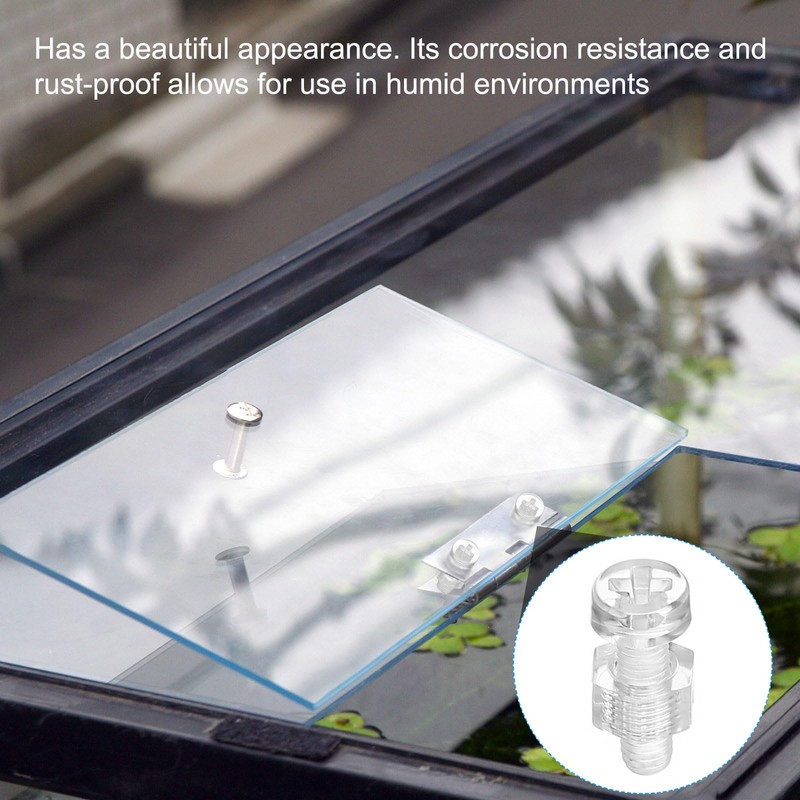 PATIKIL M3x12mm Clear Acrylic Screw and Hex Nut Kit 50