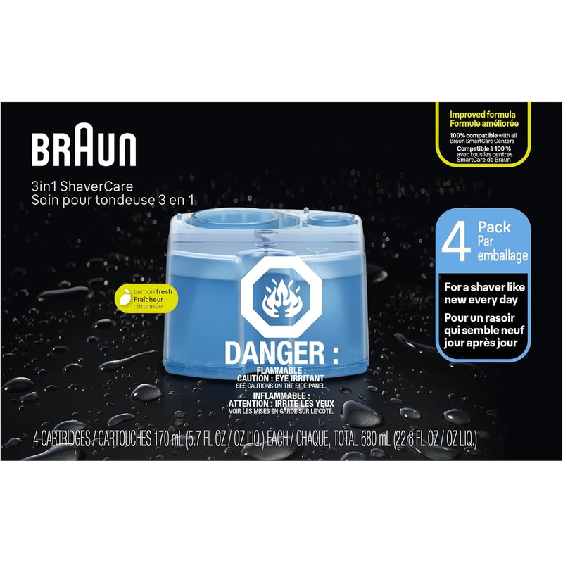 Braun Clean & Renew Refill Cartridges CCR, Replacement Shaver Cleaner