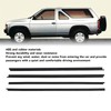 Window Moulding Trim Weatherstrip, 4PCS Car Outer Door Window Moulding