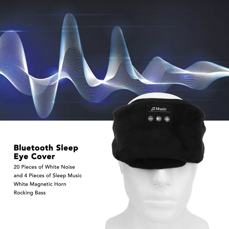 Bluetooth Sleep Eye Cover with 20 White Noise Songs 4
