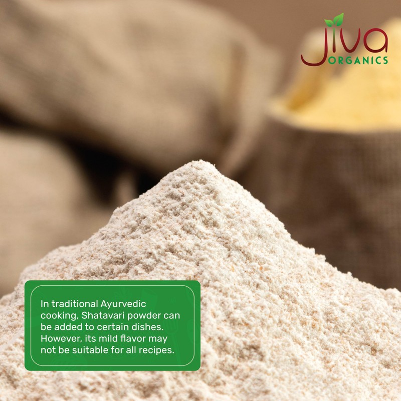 Jiva Organics Organic Shatavari Powder 14 Ounce Bulk Bag -
