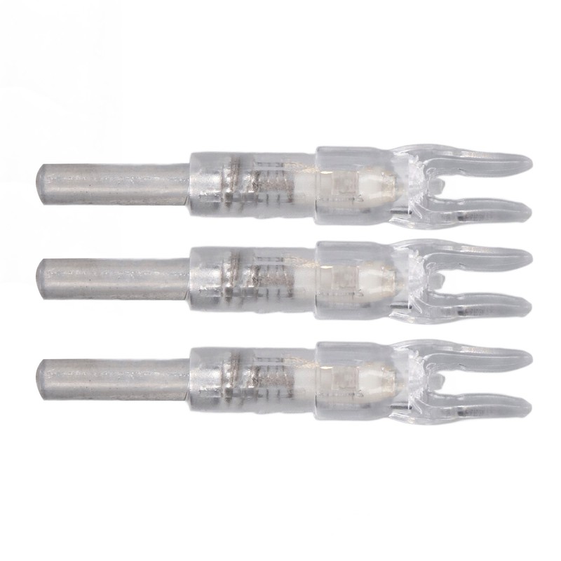 3PCS Lighted Nocks for Arrows Automatic Lighting 6.2mm Internal Diameter