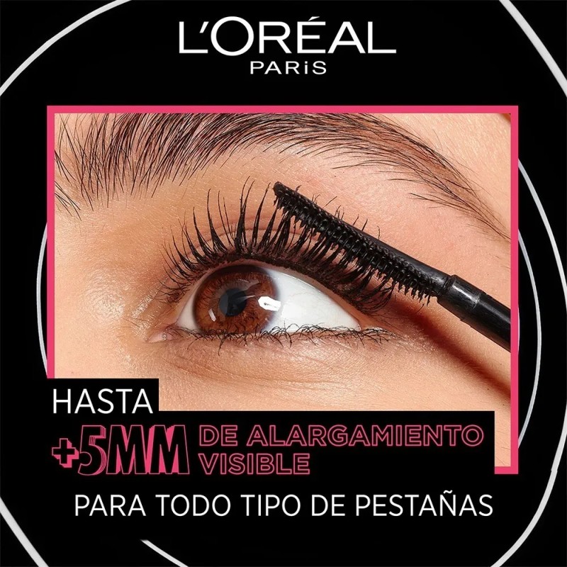 L'oreal Paris Mascara De Pestañas Telescopic Lift, Negro Negro