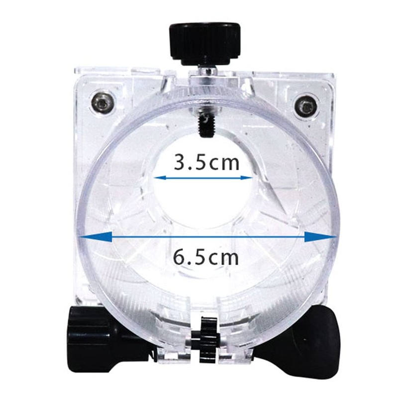 Woodworking Trimmer Router Transparent Plastic Base Power Tool Protective Shield