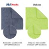USANOOKS Microfiber Cleaning Cloth Grey - 12 Pcs (12.5"x12.5") -
