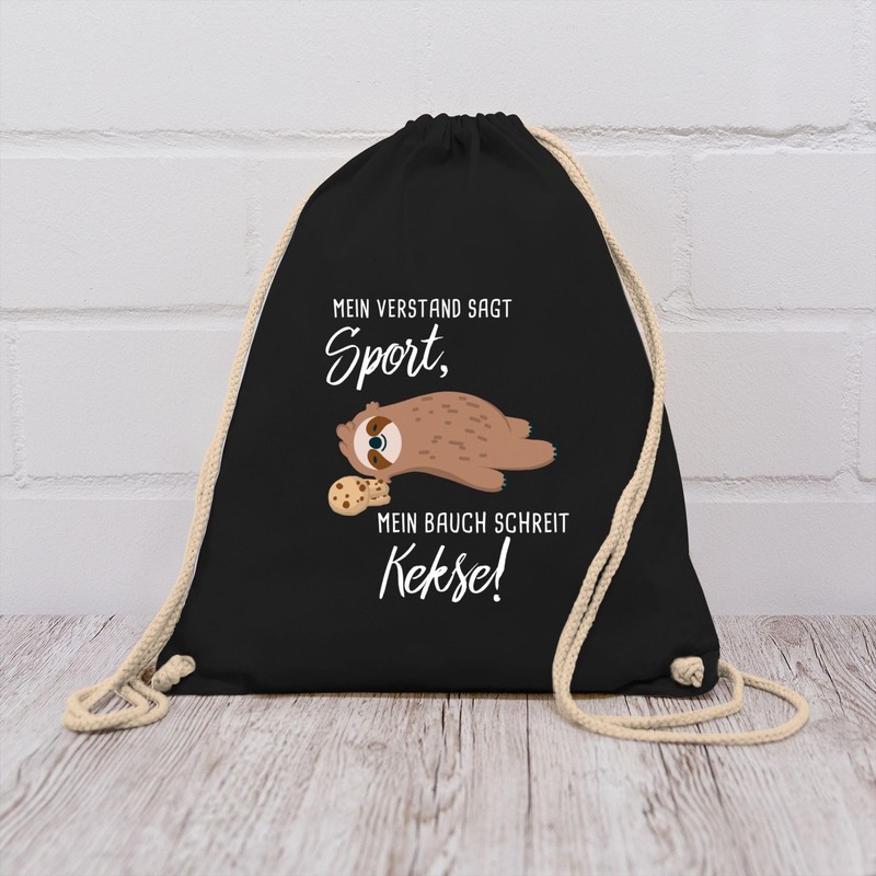 Shirtracer - Gym Bag Backpack - Sayings Statement - Mein