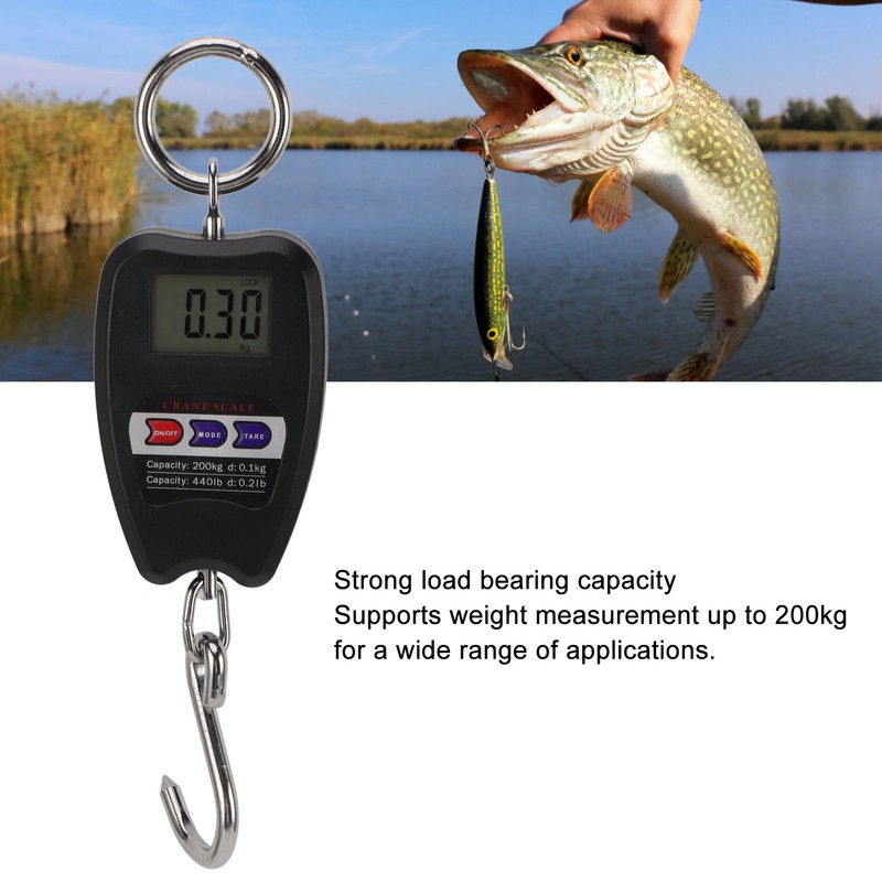 Portable Electronic Scale High Accuracy Digital Hanging Scale 200kg Weight