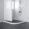 39 Inch Shower Threshold Water Dam Collapsible Bath Shower Barrier