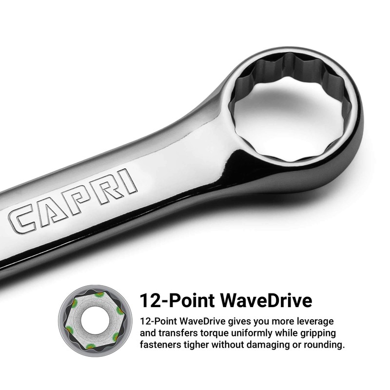 Capri Tools 1-1310 Combination Wrench, 12 Point, Metric, 10 mm,