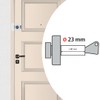 Vachette Cyclop Door Lock Cylinder - Interior Button Opening, External