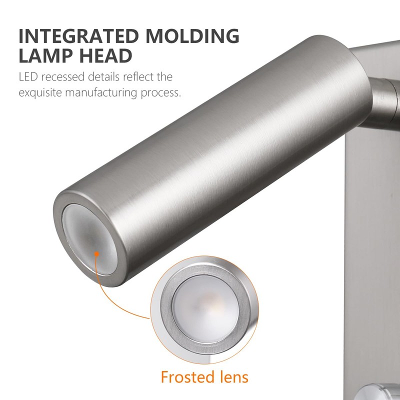 Agese Wall Mounted Reading Lamp LED 5W Warm White 3000K