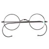Agstum Marco de gafas de borde de alambre raro óptico redondo pequeño retro