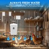 Automatic Chicken Waterer Float Controlled, 3 Gallons Poultry Waterer Dispenser