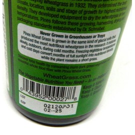 Pines International Wheat Grass Powder - 3.5 Oz About 29 Servings