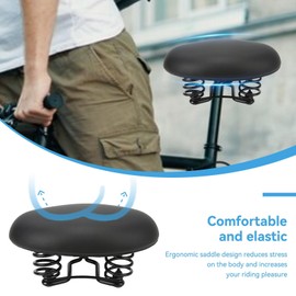 Bicycle Seat Necessary Bicycle Saddle Comfortable Soft Wide Mountain Bike Seat for Flap Road Training Bikes Men Women