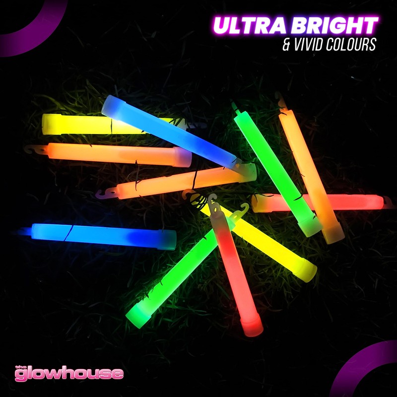 The Glowhouse 25 x 6" Premium Glow Sticks - Individually