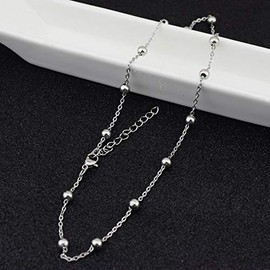 LIBERTY-M Ball Chain Necklace, Celebrity Wear Model, Stylish Design, Men's Cool Accessory