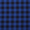 MOOK FABRICS Flannel PRT Buffalo Plaid, Royal, 15 Yard Bolt