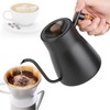 850ml Stainless Steel Drip Over Coffee Kettle Gooseneck with Wooden