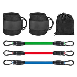 Ankle Resistance Band,Ankle Band Cuff for Fitness Training | Adjustable Ankle Resistance Bands for Glutes, Workout Equipment for Kickbacks Hip Glutes