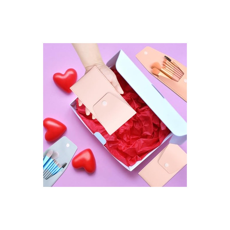 Set de 16 Brochas de Maquillaje de Viaje con Estuche.