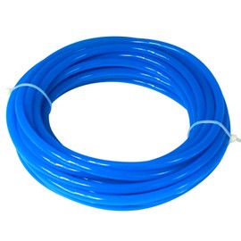 Quickun Pneumatic Tubing 6mm x 4mm PU Polyurethane Tube Air Hose Line for Air Compressor Fitting or Fluid Transfer (Blue 32.8ft/10Meters)