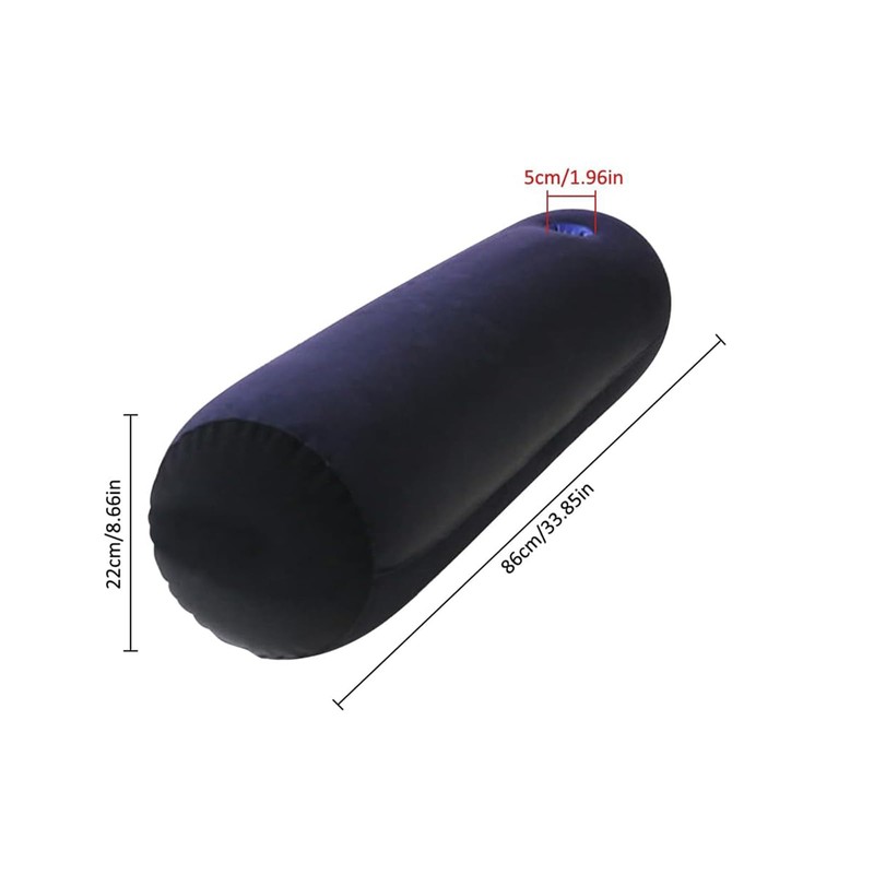 Guozyly Inflatable Pillow, Long Cervical Roll Cushion for Adults, Lumbar