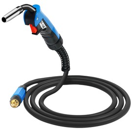 AZZUNO 15AK MIG Welding Gun with 10-ft Cable Euro Connector, for AZZUNO MIG-200F/MIG-250F/MIG-200PRO