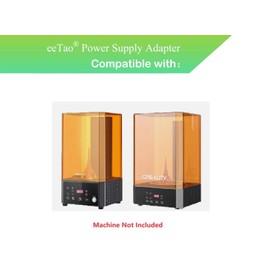 24V Adapter for‎ Creality UW-01 UW-02 UW01 UW02 Wash and Cure Station 2 in 1 Washing & Curing Machine Dual-Band UV Lamp Resin 3D Printer DC24V Replacement Power Supply Charger Cable Cord