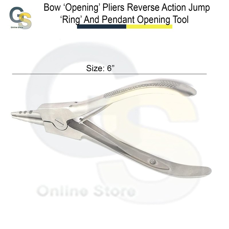 BOW 'OPENING' PLIERS REVERSE ACTION JUMP 'RING' AND PENDANT OPENING