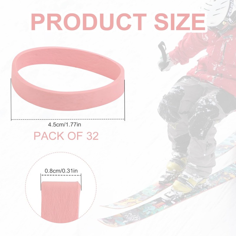 lasuroa 32pcs Ski Brake Retainers, Snowboard Brake Bands Retainers Brake