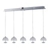 ET2 E24495-20PC, Parasol Mini Pendant, 5 Light LED, Chrome