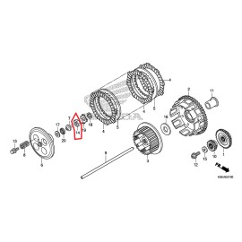 HONDA NEW GENUINE HONDA OEM CLUTCH BASKET 14MM NUT CRF150R CRF150RB 2007-2021