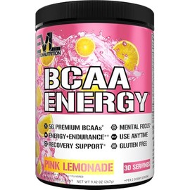 Evlution Nutrition BCAA Energy - Suplemento de aminocido energizante de alto rendimiento para el desarrollo muscular, recuperacin, resistencia y...   