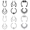 Briana Williams Fake Septum Piercing Ring Faux Septum Fake Nose