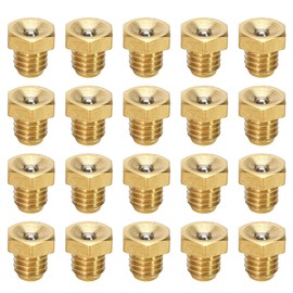 Lot 20 M6x1mm Flush Low Profile Zerk Grease Fittings Plug Flat Hex Head Thread Mount Metric Male Straight Nipple Machine Tool Accessory Greasing