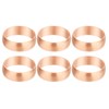 PATIKIL 20mm Tube OD Compression Sleeves Ferrules, 6pcs Copper Ferrule