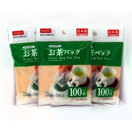 Daiso 3 x100 pcs Disposable Filter Bags for Loose Tea