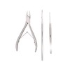 1 Alicate 1 Guiador 1 Cucharilla Podologo Pedicure Aashta