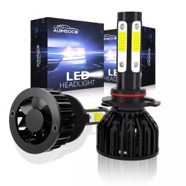 AUIMSOCO For Chevy Malibu Sedan 4-Door 2019-2022 4x H11 9005 LED Headlight High Low Bulbs