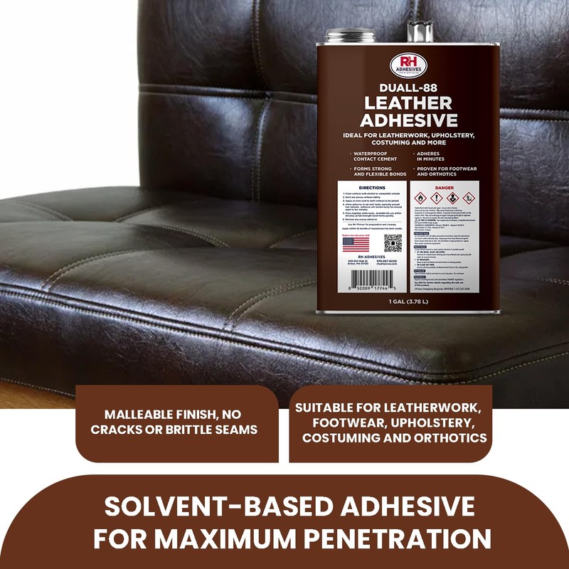 Duall-88 Leather Adhesive, 1 Gal. can - Leather Repair Glue,