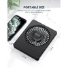 Zuvas Desk Fan Battery Operated, Rechargeable 180°Tilt Folding Personal Ultra