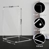 HappyHapi Acrylic Bookends for Shelves, 12 Pcs Clear Book Ends
