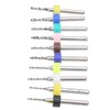 10Pcs Micro Drill Bit Set Cemented Carbide 1.2-2.1mm Printed Circuit