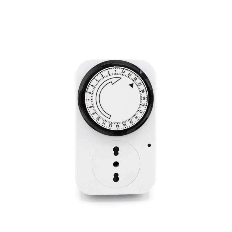LEOFLA Adjustable timer 24 hours with programmable analogue socket timed