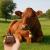 Metal Retro Cow Bell Pet Christmas Bell with Clear Sound
