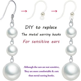 40pcs Clear Safety Non-Allergenic Plastic Earring Hooks Ear Wire Anti Allergy Hooks with Ball Dots Earring Findings DIY Jewelry Making for Sensitive Ears (4-in-1 Color)