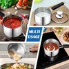 P&P CHEF 1 Qt Sauce Pan with Lid, Small Stainless
