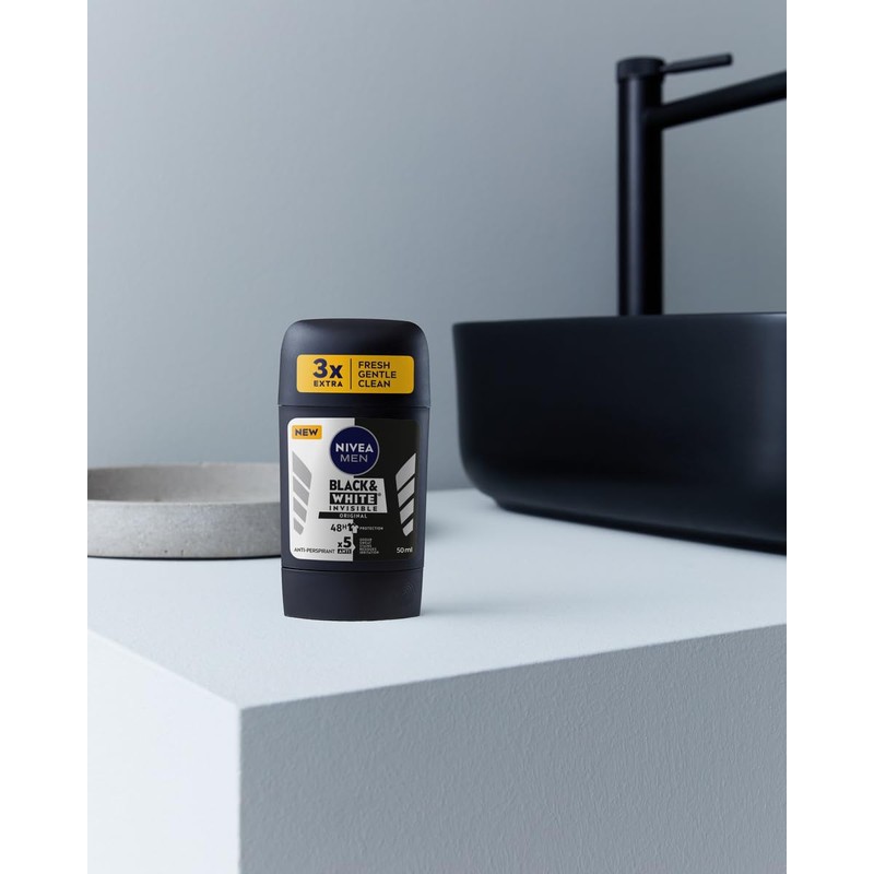 Nivea Antiperspirant Pen Black & White Original, 50 ml